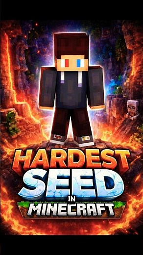 Hardest Minecraft Seed Ever 😱🔥 | Can You Survive This Seed? #minecraft #hardestseed
