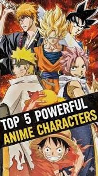 Top 5 overpowered characters in anime😈 || #anime #powerful