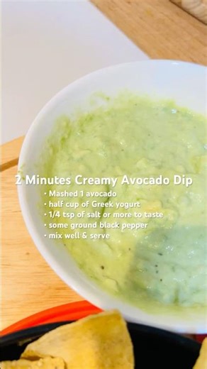 2 Minutes Creamy Avocado Dip 2 分钟香滑牛油果蘸酱 #recipe #easyrecipe #dip #nachos