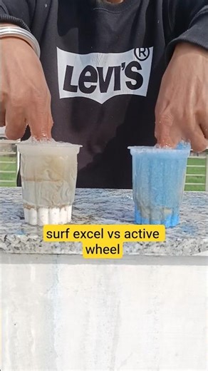 surf excel vs active wheel 😁 #shorts #arvindkeexperiment