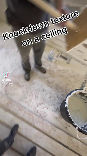 Knockdown texture on a ceiling we did today. We’ll paint it after it’s had a few days to dry. #knockdown #ceilings #ceilingtexture #iwannagohome #sheetrock #slicksells | Jeff Slick | Facebook