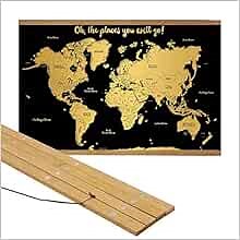 Amazon.com: travelbug Magnetic Poster Frame with N52 Neodymium Rare Earth Magnets | Posters, Prints, and Scratch Off Maps (Teak, 24"): Books