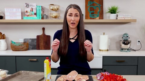 Sheet pan chicken fajitas