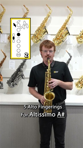 Master Altissimo A# on Alto Saxophone with these 5 fingerings! #PaigesMusic #Saxophone