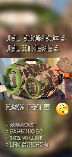 JBL BOOMBOX 4 VS. JBL XTREME 4 BASS TEST !!! #jbl #speaker #bass #satisfying #party