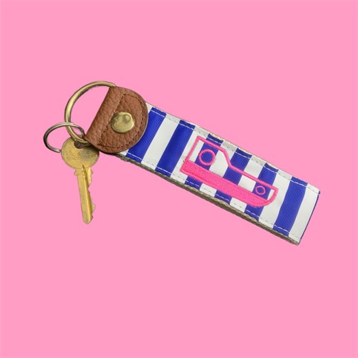 Tug Design Keychain Wristlet Key Fob Hostess Gift Teacher Appreciation Keychain up North Party Favor Leland - Etsy