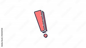 animated exclamation mark exclamation mark icon