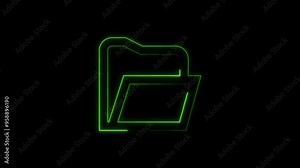 abstract complex grid with file and folder icons, futuristic document management system, concept of digital data organization