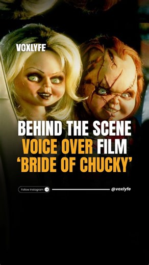 VOXLYFE on Instagram: "The film Bride of Chucky (1998) marked a major change in the Child's Play franchise by featuring a more stylized visual style and a strong touch of dark comedy. One of the most notable elements comes from Chucky's animatronic details, where his stitched-up face and menacing smile are brought to life through the collaboration of many puppeteers. Chucky's eyes, mouth, and body movements are controlled separately to ensure that every scene looks alive and synchronized. Behind