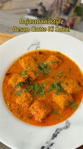 Rajasthani style Besan Gatte Ki Sabzi | #shortsfeed #ytshorts #shorts #recipe #food