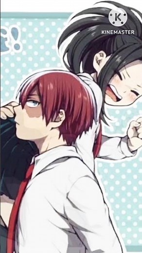 Todoroki shoto and momo yaoyorozu ship couple My hero academia (MHA) Edit