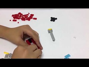 Daiso Japan Petit Block Fire Truck