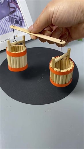 Fun Parent-Child Crafts: Make a Water Bucket with Chopsticks