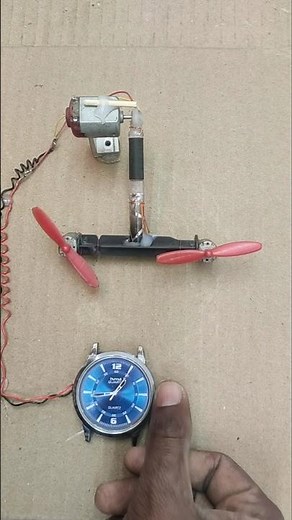 how to work clock watch electricity with use clock gear mechanism_Dc Motor