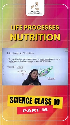 Life Processes: Nutrition Part-16 | Biology | Science Class 10 | NCERT | CBSE 2025 | AASOKA