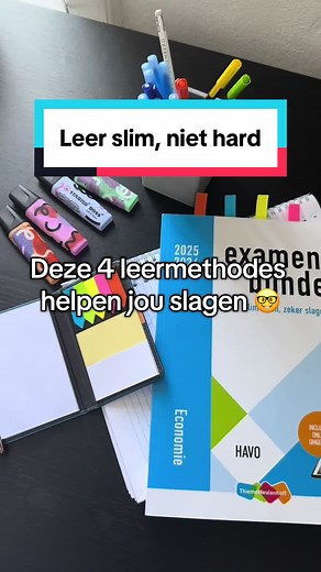 Welke van deze 4 ga jij uitproberen? ⚡️📝 #examenbundel #leertips #school #slimleren #toetsweek #studytok