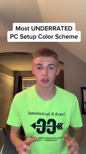 What do you think is the most underrated PC setup color scheme? #pcsetup #colorscheme #gamingsetup #greenscreen