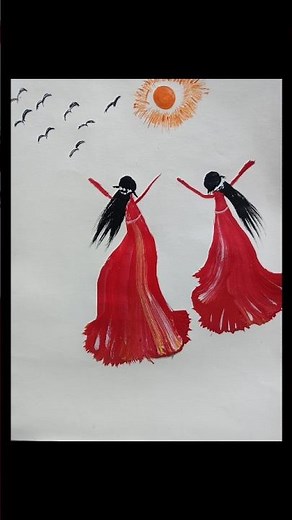 easy beautiful girls painting ll acrylic painting techniques