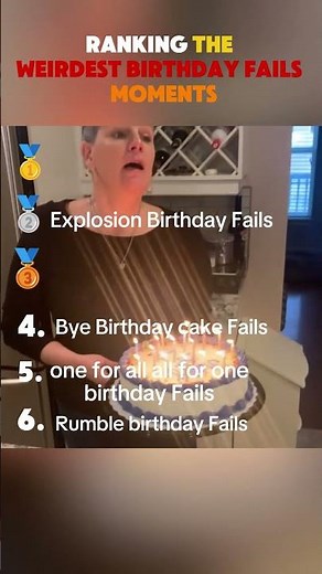 Ranking the weirdest Birthday Fails Moment(Party Disasters)#BirthdayFails #FunnyBirthdays #CakeFails
