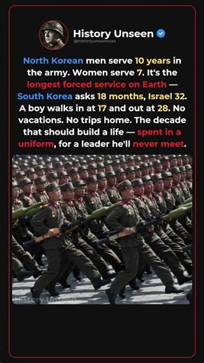 Why North Korean Men Lose An Entire Decade To The Army 🇰🇵🪖