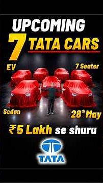 Upcoming 7 Cars by Tata Motors 🤯 Sierra EV - Safari EV - Nexon Facelift ? #tata #suv #carnews