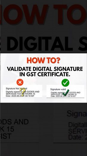 GST Certificate: Easy Steps to Validate Digital Signature (DSC) | SONASIS Business Solution