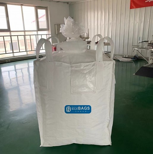 [Hot Item] Swl 1 Ton Jumbo Bags, Size: 90cm X 90cm X 120cm (H) . Top Duffle Bottom Closed with Four Lifting Loop