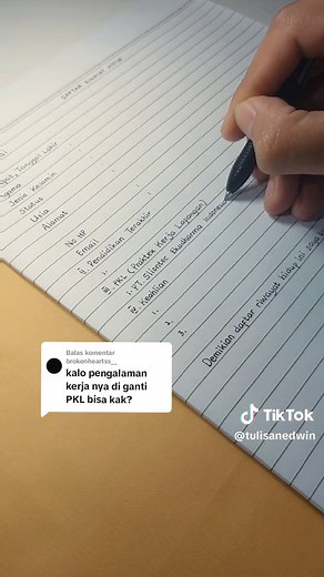 Cara Membuat CV dan Daftar Riwayat Hidup Tulis Tangan