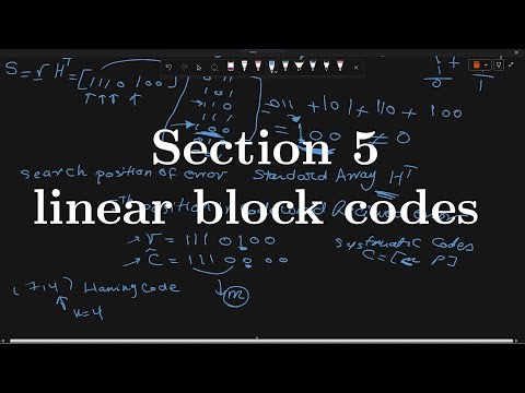 Section 5 | linear block codes
