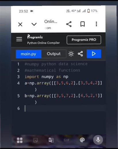 @sanjaycomputerclasses | Numpy python mathematical operation . Learn python from scratch . Python को सीखें शुरू से । | Instagram