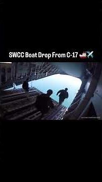 "SWCC Boat Drop from C-17 — The most powerful special ops airdrop you’ll ever see! 💥💪 #MilitaryPower