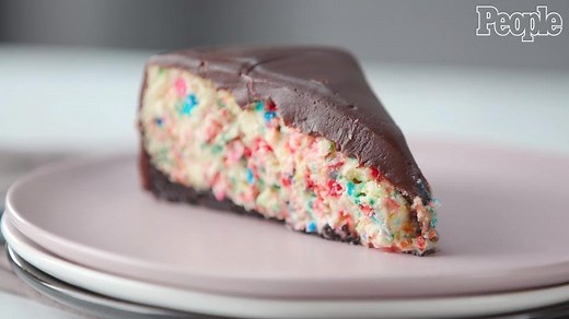 How to Make Funfetti Cheesecake with Chocolate Ganache Glaze