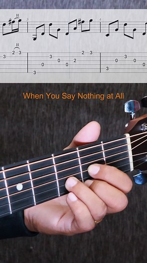 When You Say Nothing at All- Guitar Tabs | Salem T