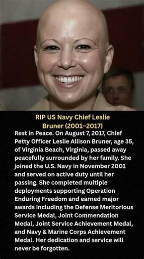 RIP US Navy Chief Leslie Bruner (2001–2017)#shorts #viral