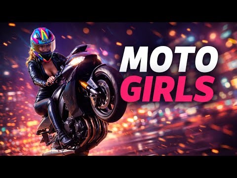 Action Girls Models on Motorbikes