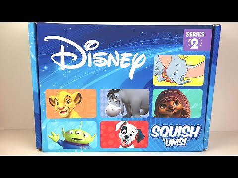Squish Ums Disney Series 2 Squishy Blind Boxes ~ Unboxing