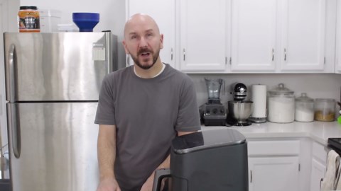 Air fryer bacon wrapped hot dogs