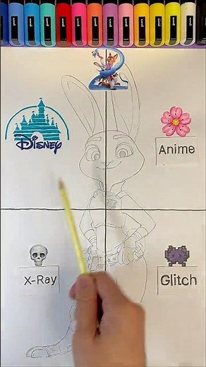 Zootopia ，Disney version of Judy Hopps #zootopia2 #judyhopps #art