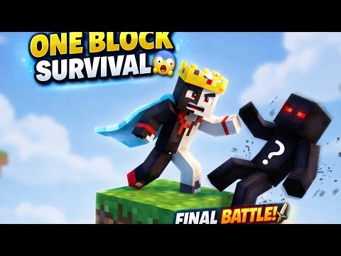 Surviving 100 Days on ONE BLOCK in Minecraft!