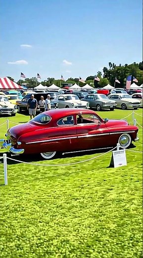 1950 Mercury Coupe Candy Apple Red | Ultra Glossy Classic Car Show USA #carshow