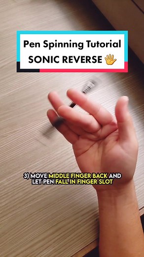 In-depth tutorial of the Sonic Reverse! 🖐️ #penspinning #tricks #tutorial #foryou