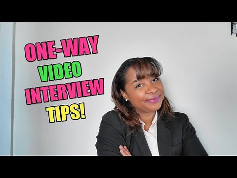 One-Way Video Interview Tips!