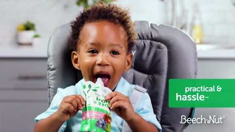 (3 pack) Beech-Nut Fruities Stage 2 Baby Food, Banana Apple & Strawberry, 3.5 oz Pouch