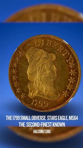 410 reactions · 19 shares | A rare and stunning piece—the second-finest known—from the Hawkeye Collection in our October 2 - 5 GACC US Coins Signature® Auction. 滋 1799 $10 Small Obverse Stars, BD-6, R.5, MS64 NGC. CAC. Bass-Dannreuther Die State e/b. Bidding opens September 12 on  ha.com/1386 #uscoins #uscoincollector #heritageauctions | Heritage Auctions Coins | Facebook