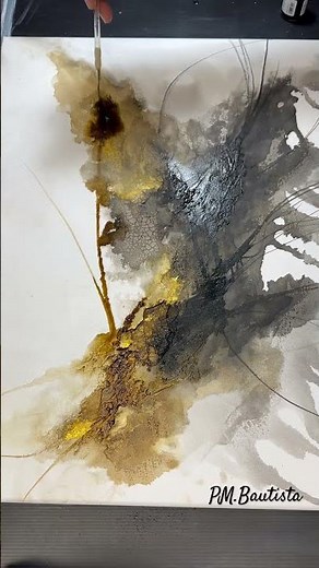 Abstract art “Acrylic ink” using liquitex acrylic ink painting demonstration. #abstractart #art