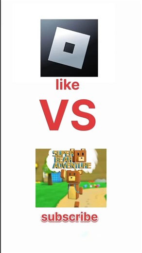 Roblox vs super bear adventure ❤️ #adventure #superbearadventure #shorts #roblox #viral #subscribe