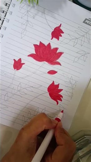 Simple flower doodle🌸✨#flowerdoodle #aestheticdrawing #notebookart #doodle#art #drawingideas #shorts