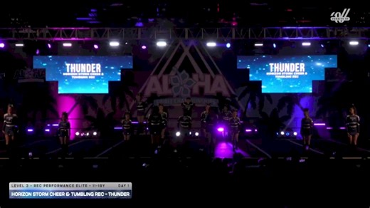 Horizon Storm Cheer & Tumbling Rec - Thunder [2026 L3 - Rec Performance Elite - 11-18Y Day 1] 2026 Aloha Grand Nationals
