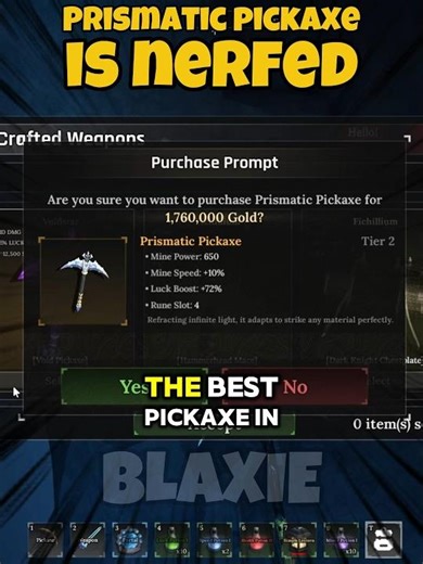 The Forge Prismatic Pickaxe is NERFED 😱