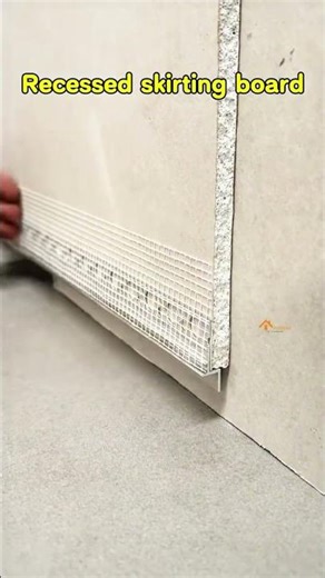 The recessed design of the baseboard creates a sleek transition #Baseboard #AluminumBaseboard